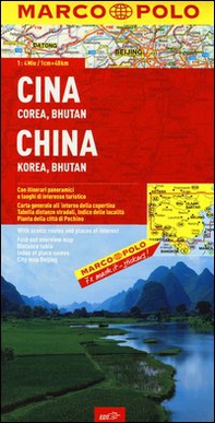 Cina, Corea, Bhutan 1:4.000.000 - Librerie.coop