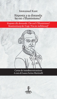 Risposta a sa dimanda: ite est s'illuminismu?. Ediz. italiana e tedesca - Librerie.coop