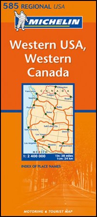 Western U.S.A., western Canada 1:2.400.000 - Librerie.coop