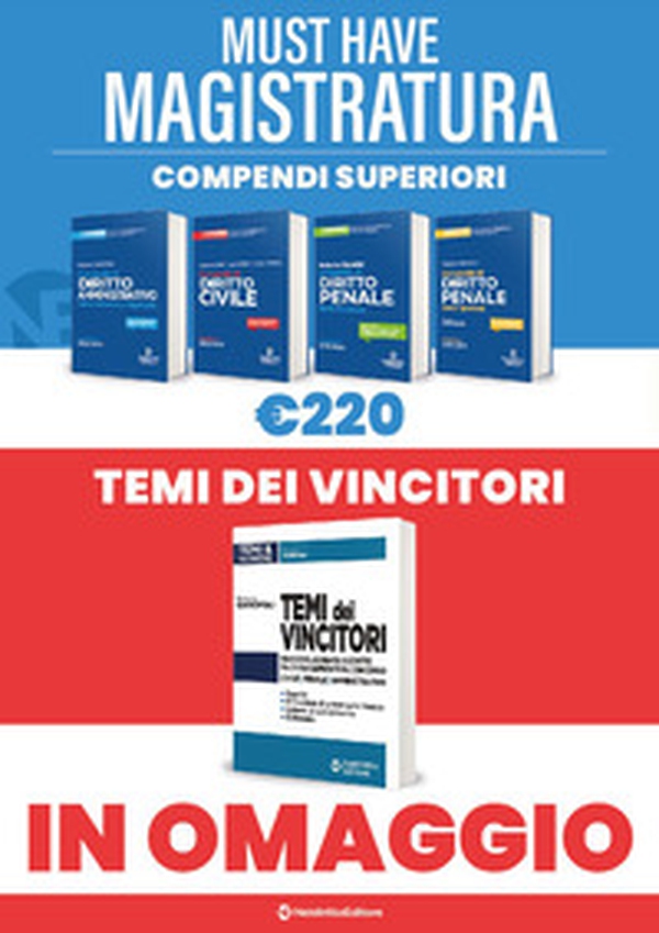 Must have magistratura: Kit 4 compendi superiori-Temi dei vincitori - Librerie.coop Must have magistratura: Kit 4 compendi superiori-Temi dei vincitori - Librerie.coop