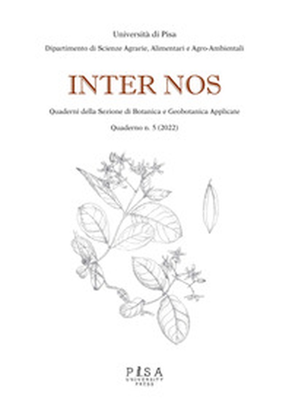 Inter nos. Quaderni della sezione di botanica e geobotanica applicate - Librerie.coop Inter nos. Quaderni della sezione di botanica e geobotanica applicate - Librerie.coop