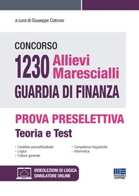 Concorso 1230 allievi marescialli Guardia di Finanza. Prova preselettiva - Librerie.coop