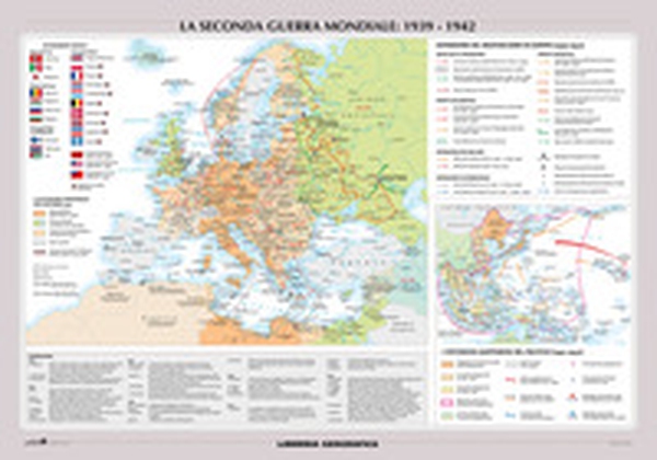 La seconda guerra mondiale. Carta murale storica doppia - Librerie.coop La seconda guerra mondiale. Carta murale storica doppia - Librerie.coop