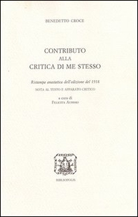 Contributo alla critica di me stesso - Librerie.coop Contributo alla critica di me stesso - Librerie.coop