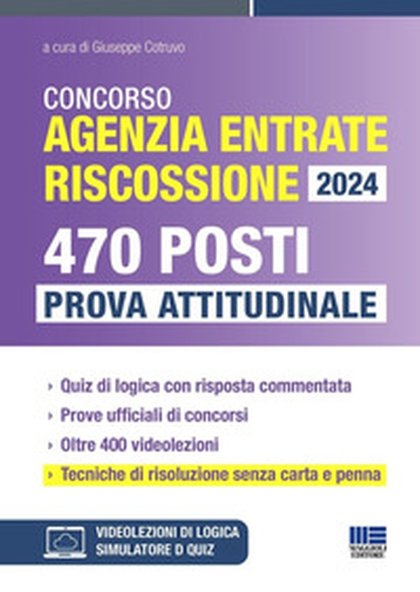 Concorso Agenzia Entrate Riscossione 2024. 470 Posti. Prova attitudinale - Librerie.coop Concorso Agenzia Entrate Riscossione 2024. 470 Posti. Prova attitudinale - Librerie.coop