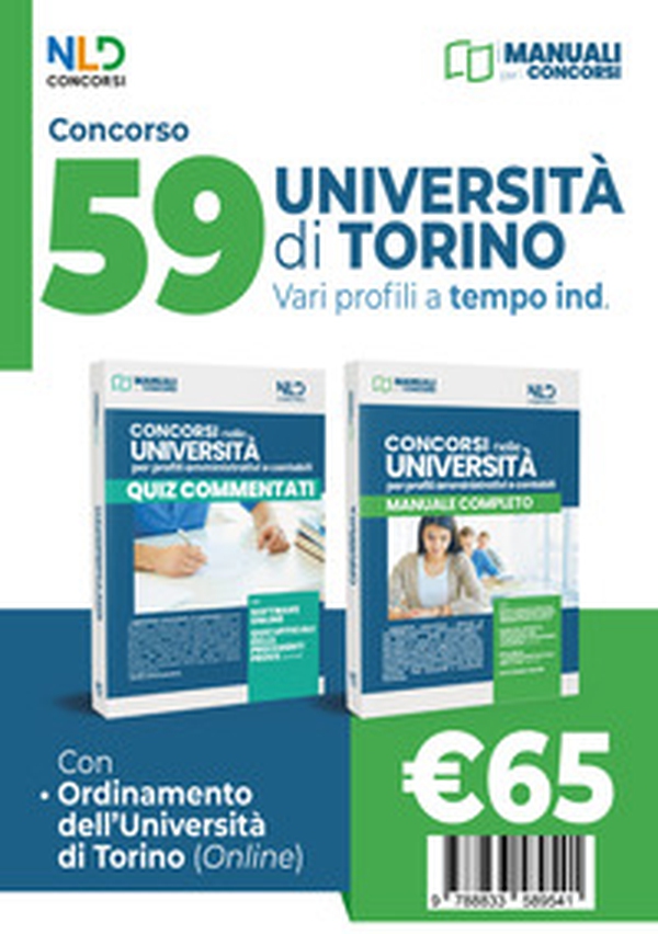 Concorso 59 posti Università di Torino: manuale completo + quiz commentati - Librerie.coop Concorso 59 posti Università di Torino: manuale completo + quiz commentati - Librerie.coop