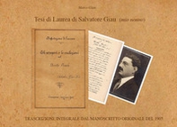Tesi di laurea di Salvatore Giau, mio nonno. Trascrizione integrale del manoscritto originale (1905) - Librerie.coop