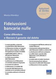 Fideiussioni bancarie nulle. Come difendere e liberare il garante dal debito - Librerie.coop
