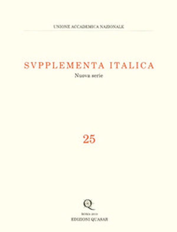 Supplementa italica - Librerie.coop Supplementa italica - Librerie.coop