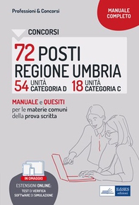 Concorsi 72 posti Regione Umbria - 54 categoria D e 18 categoria C - Librerie.coop
