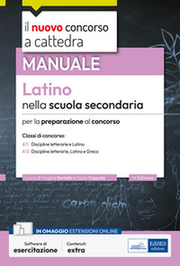 Il nuovo concorso a cattedra. Latino nella scuola secondaria. Manuale per la preparazione al concorso classi A11 e A13. Discipline letterarie, latino, greco - Librerie.coop Il nuovo concorso a cattedra. Latino nella scuola secondaria. Manuale per la preparazione al concorso classi A11 e A13. Discipline letterarie, latino, greco - Librerie.coop