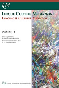 Lingue culture mediazioni (LCM Journal). Ediz. inglese e francese - Librerie.coop