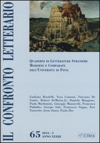 Il confronto letterario. Quaderni di letterature straniere moderne e comparate dell'università di Pavia - Vol. 65 - Librerie.coop