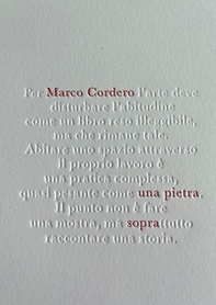 Marco Cordero. Una pietra sopra. Ediz. italiana, inglese e francese - Librerie.coop