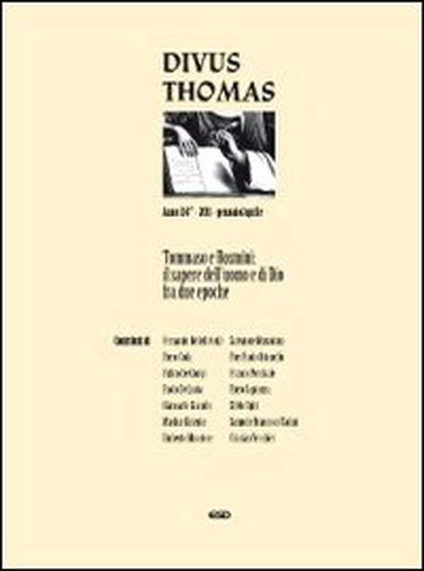 Divus Thomas - Vol. 1 - Librerie.coop Divus Thomas - Vol. 1 - Librerie.coop