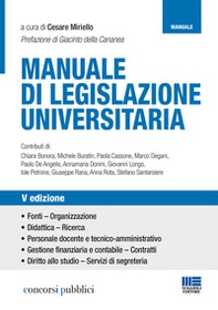 Manuale di legislazione universitaria - Librerie.coop