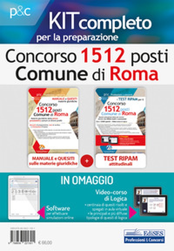 Kit Concorso 1512 posti nel Comune di Roma. Test attitudinali e materie giuridiche. Teoria, test e simulazioni per la preparazione alla prova preselettiva - Librerie.coop Kit Concorso 1512 posti nel Comune di Roma. Test attitudinali e materie giuridiche. Teoria, test e simulazioni per la preparazione alla prova preselettiva - Librerie.coop