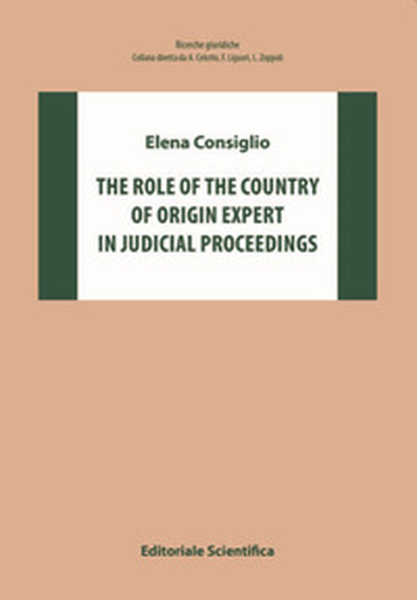 The role of the country of origin expert in judical proceedings - Librerie.coop The role of the country of origin expert in judical proceedings - Librerie.coop
