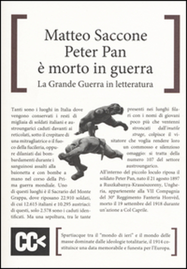 Peter Pan è morto in guerra. La grande guerra in letteratura - Librerie.coop Peter Pan è morto in guerra. La grande guerra in letteratura - Librerie.coop