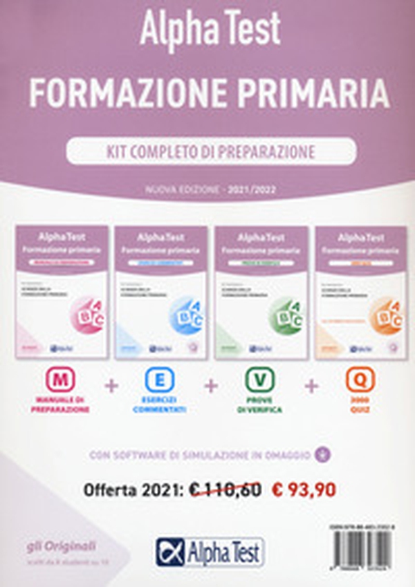Alpha Test. Formazione primaria. Kit completo di preparazione - Librerie.coop Alpha Test. Formazione primaria. Kit completo di preparazione - Librerie.coop
