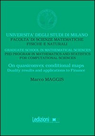 On quasiconvex conditional maps. Duality results and applications to finance - Librerie.coop