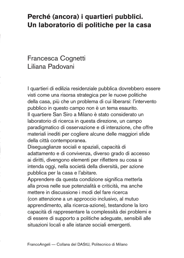 Perché (ancora) i quartieri pubblici - Librerie.coop Perché (ancora) i quartieri pubblici - Librerie.coop