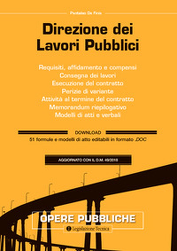 Direzione dei lavori pubblici - Librerie.coop Direzione dei lavori pubblici - Librerie.coop