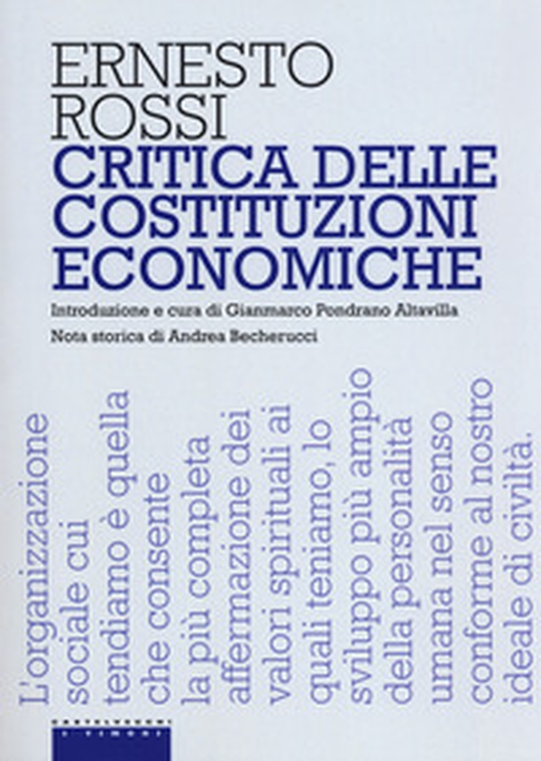 Critica delle costituzioni economiche - Librerie.coop Critica delle costituzioni economiche - Librerie.coop