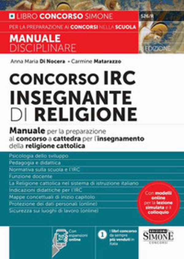 Concorso IRC Insegnante di Religione. Manuale per la preparazione al concorso a cattedra per l'insegnamento della religione cattolica - Librerie.coop Concorso IRC Insegnante di Religione. Manuale per la preparazione al concorso a cattedra per l'insegnamento della religione cattolica - Librerie.coop