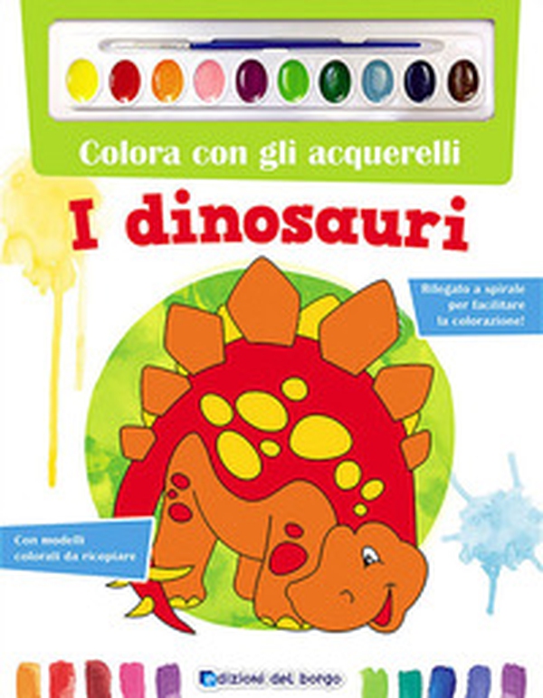 Colora con gli acquerelli. I dinosauri - Librerie.coop Colora con gli acquerelli. I dinosauri - Librerie.coop