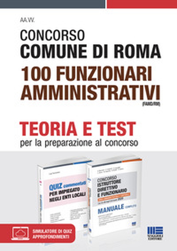 Concorso Comune di Roma 100 Funzionari amministrativi (FAMD/RM). Kit completo - Librerie.coop Concorso Comune di Roma 100 Funzionari amministrativi (FAMD/RM). Kit completo - Librerie.coop