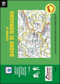 Comune di Bagno di Romagna. Carta dei sentieri 1:25.000. Ediz. italiana, inglese, francese e tedesca - Librerie.coop