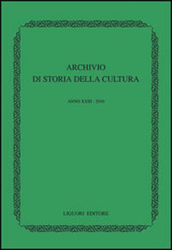 Archivio di storia della cultura (2010) - Librerie.coop Archivio di storia della cultura (2010) - Librerie.coop
