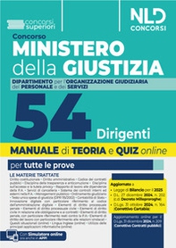 Concorso 54 Dirigenti Ministero della Giustizia. Dipartimento dell'Organizzazione Giudiziaria, del Personale e dei Servizi. Manuale con teoria + quiz per le prove concorsuali - Librerie.coop Concorso 54 Dirigenti Ministero della Giustizia. Dipartimento dell'Organizzazione Giudiziaria, del Personale e dei Servizi. Manuale con teoria + quiz per le prove concorsuali - Librerie.coop