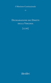 Dichiarazione dei Diritti della Virginia (1776). Ediz. italiana e inglese - Librerie.coop