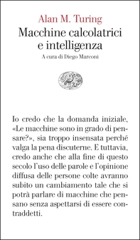 Macchine calcolatrici e intelligenza - Librerie.coop Macchine calcolatrici e intelligenza - Librerie.coop