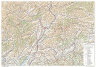 Trentino-Alto Adige/Sudtirol. Carta stradale della regione 1:250.000 (carta murale stesa cm 96 x 67 cm) - Librerie.coop
