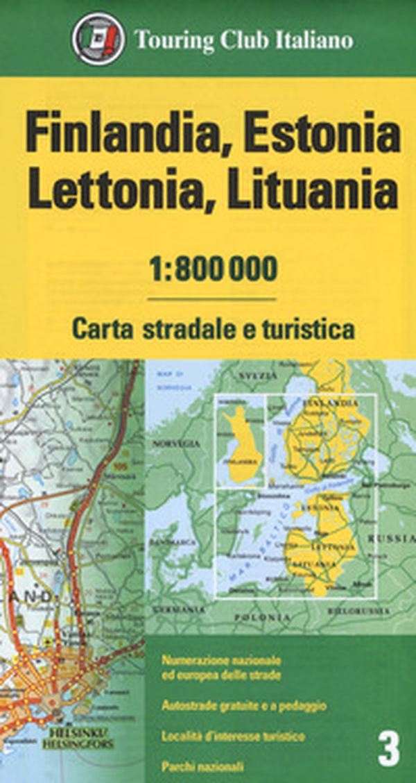 Finlandia, Estonia, Lettonia, Lituania 1:800.000. Carta stradale e turistica - Librerie.coop Finlandia, Estonia, Lettonia, Lituania 1:800.000. Carta stradale e turistica - Librerie.coop