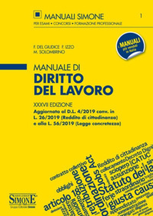 Manuale di diritto del lavoro - Librerie.coop Manuale di diritto del lavoro - Librerie.coop