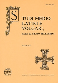 Studi mediolatini e volgari - Librerie.coop Studi mediolatini e volgari - Librerie.coop