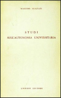 Studi sull'autonomia universitaria - Librerie.coop