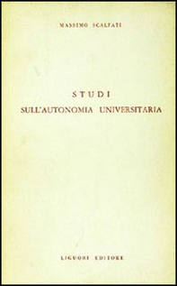 Studi sull'autonomia universitaria - Librerie.coop Studi sull'autonomia universitaria - Librerie.coop