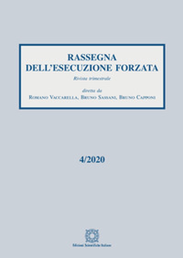 Rassegna dell'esecuzione forzata - Vol. 4 - Librerie.coop Rassegna dell'esecuzione forzata - Vol. 4 - Librerie.coop