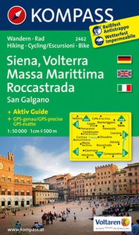 Carta escursionistica n. 2462. Siena, Volterra, Massa Marittima, Rocca Strada 1:50.000 - Librerie.coop
