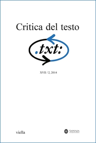 Critica del testo (2014) Vol. 17/2 - Librerie.coop Critica del testo (2014) Vol. 17/2 - Librerie.coop