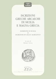 Iscrizioni greche arcaiche di Sicilia e Magna Grecia - Librerie.coop