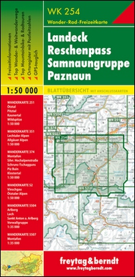 Landeck Reschenpass Samnaun Alps 1:50.000 - Librerie.coop