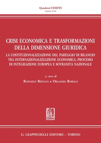 Crisi economica e trasformazioni della dimensione giuridica - Librerie.coop