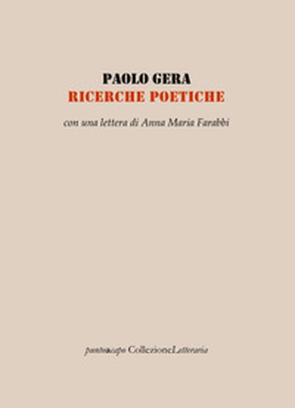 Ricerche poetiche - Librerie.coop Ricerche poetiche - Librerie.coop