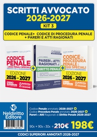 Kit 3 Codice Penale +Codice di procedura penale annotati +Pareri di penale 2026 - Librerie.coop